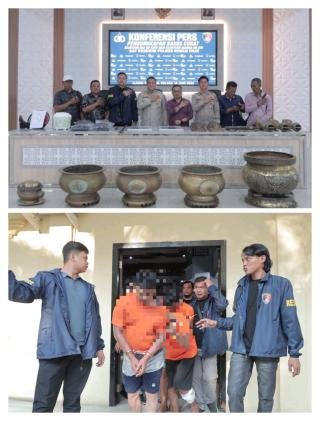 Komplotan Pencuri Hiolo Ditangkap Polres Rohil di Dumai dan Pekanbaru