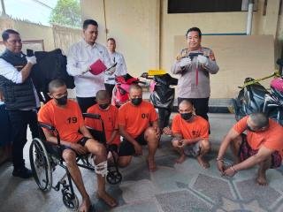 5 Pelaku Begal Sadis di Pekanbaru Ditangkap, 1 Ditembak 
