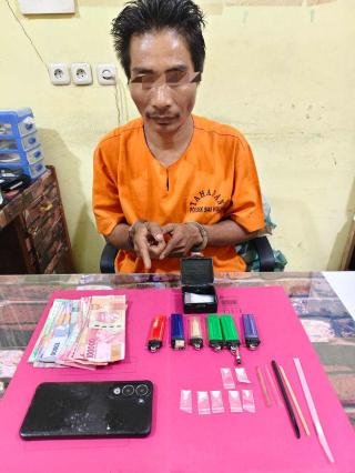 Rumah Pengedar Sabu di Desa Kapau Jaya Digerebek Polisi, Ini Barang Bukti yang Diamankan