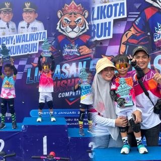 Gevino, Pembalap Bocil Asal Riau Raih Juara 1 Push Bike Tingkat Sumatra di Payakumbuh