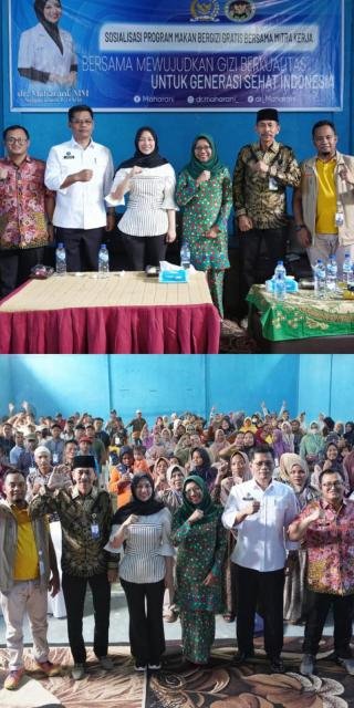 Sosialisasi Program Makan Bergizi Gratis, DPR RI dan BGN Dorong Generasi Sehat di Sintong 