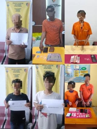 Nekat Beraksi di Kampar, 7 Pengedar dan Pemakai Narkoba Diringkus