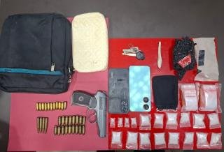 Polres Rohul Tangkap Terduga Pengedar Narkoba Miliki 18 Paket Sabu dan Airsoft Gun