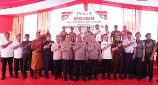 Deklarasi Kampung Dalam Bebas Narkoba, Kapolda Riau: Kita Harus Putus Semua yang Merusaknya
