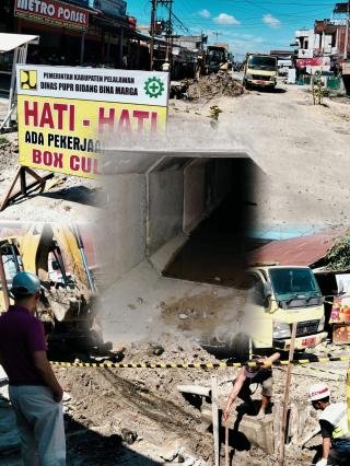 Warga Keluhkan Debu Pembangunan Box Culvert, Kadis PUPR Pelalawan Janji Segera Lakukan Penyiraman