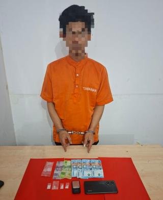 Ungkap Peredaran Narkotika, Polsek Kampar Tangkap Pengedar di Desa Batu Belah