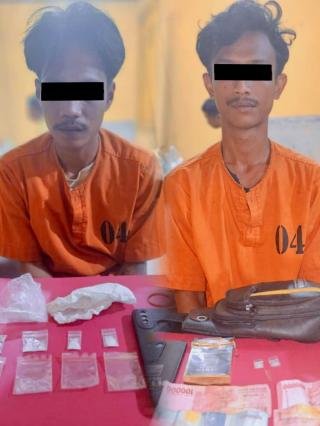 Polsek Bunut Bekuk Dua Pengedar Sabu