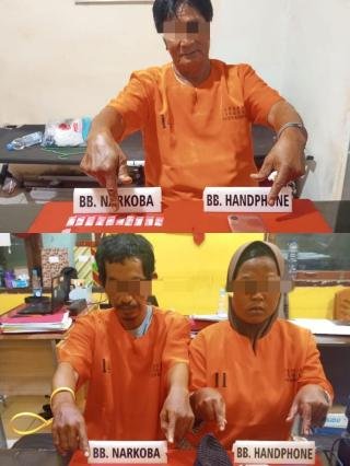 Jadi Pengedar Sabu, Suami Istri di Kubang Jaya Diringkus di Atas Sepeda Motor