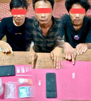 Lagi, Polsek Ukui Ringkus Tiga Pengedar Sabu di Toro Jaya