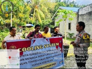 Cooling System, Polsek Perhentian Raja Sambangi Warga Pasca Pilkada