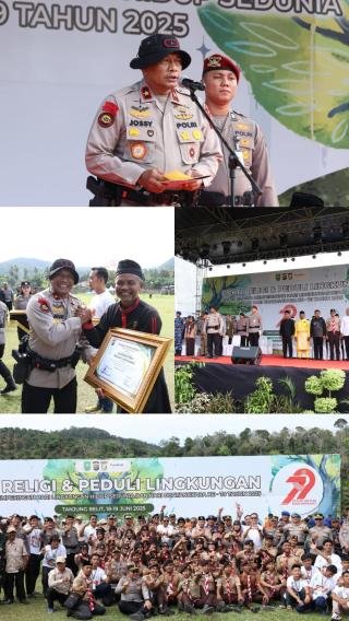 Wakapolda Riau Tutup Bakti Religi dan Deklarasi Selamatkan Hutan, Ini 3 Komitmen Pentingnya