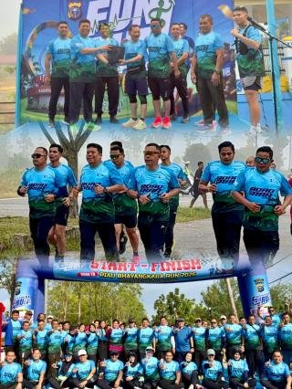 Fun Run Road to RBR 2026 Polres Pelalawan Semarak, Kapolres: Budayakan Pola Hidup Sehat