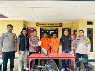 Kurang dari 24 Jam, Polsek Rupat Bekuk Dua Begal yang Tendang Motor Wanita hingga Tersungkur