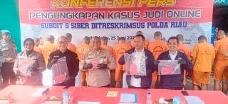 Polda Riau Bongkar Sindikat Judi Online Game Higgs Domino, Omzet Capai Rp3,6 Miliar