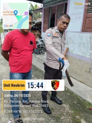 Parang Patah Jadi Petunjuk Baru, Kapolsek Kampar : Hindari Kekerasan dalam Menyelesaikan Masalah