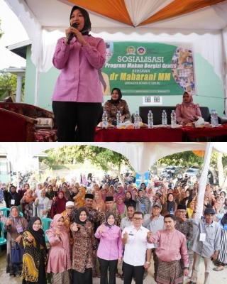 Warga Teluk Mega Antusias Sambut Sosialisasi Program MBG yang Dilakukan Anggota DPR RI Ini