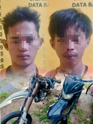 Polsek Bunut Kembali Tangkap Dua Pelaku Curanmor, Sita Dua Motor Kawasaki KLX