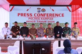 Polres Kampar Tangani 1.025 Kasus Sepanjang 2024, Narkoba Jadi Sorotan