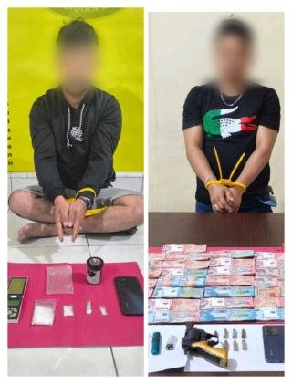Dari Rohil ke Dumai, Polda Riau Sita Senpi saat Tangkap Pelaku Jaringan Pengedar Sabu