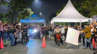 Dirlantas Polda Riau Jajal Lintasan Drag Bike, Solusi Akhiri Balap Liar