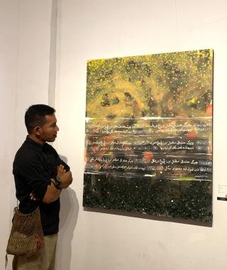 Di Galeri Hang Nadim, Pengunjung Membebaskan Rasa Pada Setiap Warna 