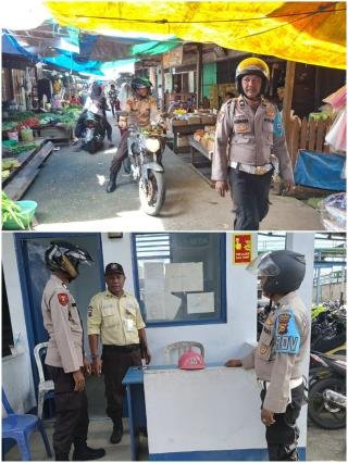 Antisipasi Premanisme, Polsek Tanah Merah Tingkatkan Patroli ke Pasar dan Perkantoran 