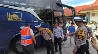 Dirlantas Polda Riau Gelar Ramp Check di Terminal AKAP: Keselamatan Penumpang Prioritas Utama