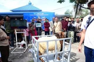 Tim Peneliti Unjuk Kemampuan Timbangan IoT di Lanud Roesmin Nurjadin Pekanbaru