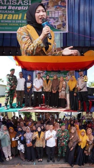 DPR RI dan BGN Sosialisasikan Program Makan Bergizi Gratis di Bagansiapiapi