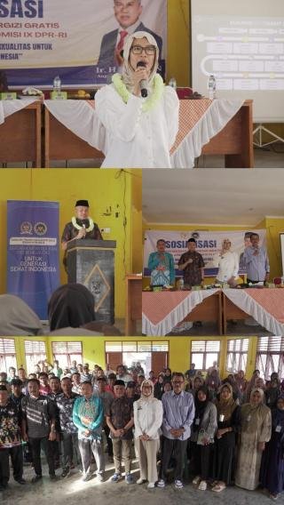 Menuju Generasi Emas, DPR RI dan BGN Gelar Sosialisasi Makan Bergizi Gratis di Kampar