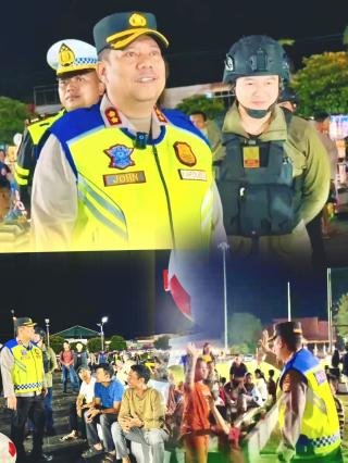 Pastikan Long Weekend Tetap Aman, Kapolres Pelalawan Berpatroli dengan Sepeda Motor