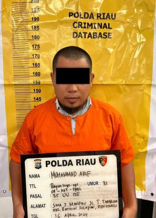 Manipulasi Suara Hakim MK, Pria Asal Rohil Ditangkap Polda Riau