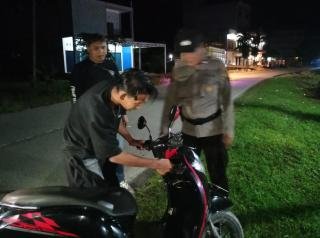 Tekan Ruang Gerak Pelaku Kejahatan, KRYD Polsek Keritang Sasar Titik Rawan