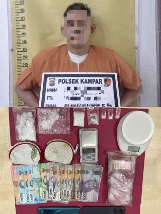 Bergulat dengan Residivis Narkotika saat Penangkapan, Anggota Polsek Kampar Cedera