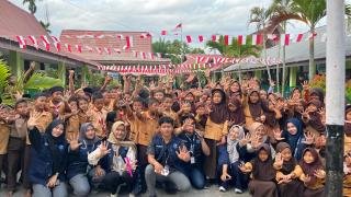 Mahasiswa KKN Universitas Abdurrab Taja Penyuluhan Stop Bullying di SDN 018 Purnama