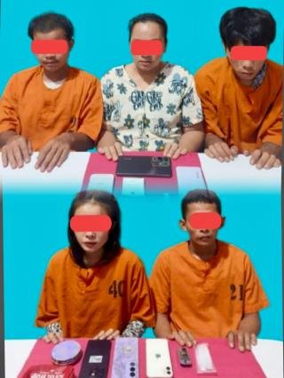 Komplotan Pengedar Sabu Digulung Satresnarkoba Polres Pelalawan, Dua di Antaranya Wanita 