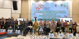 Ribuan Masyarakat Ikuti 14 Layanan Bakti Kesehatan Serentak yang Digelar Polda Riau 
