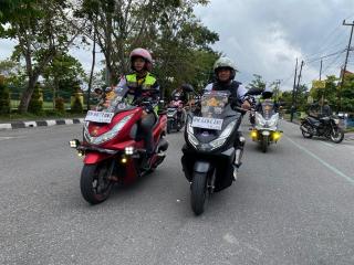 Honda PCX Club Indonesia Chapter Kampar Hangout di Kota Bangkinang 