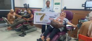Peringati HUT ke-7 Tahun, SMSI Riau - PMI Gelar Donor Darah