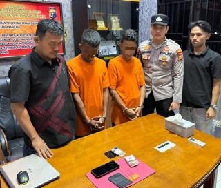 Diduga Edarkan Sabu di Kebun Sawit, Dua Pemuda Diringkus Polsek Bonai Darussalam 