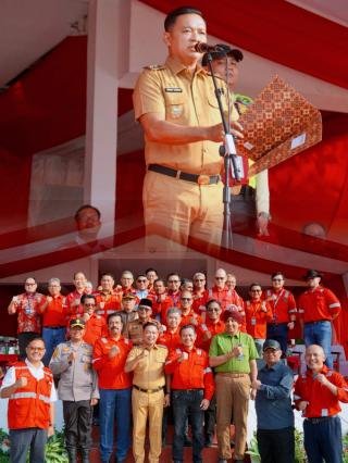 Wabup Pelalawan Husni Thamrin Pimpin Upacara Bulan K3 Nasional Ini Pesannya