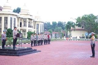 Pimpin Apel Malam Takbiran, Kapolres Rohil: Pastikan Kebahagiaan Berjalan dengan Aman