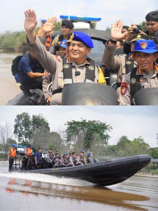 Pastikan Masyarakat Terlayani, Kapolda Riau Turun Langsung Patroli di Perairan Riau