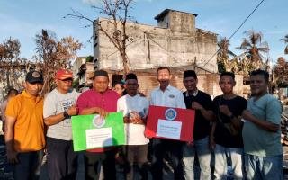 Rasa Empati, DPD Golkar Riau Salurkan Bantuan untuk 106 Korban Kebakaran di Pulau Kijang