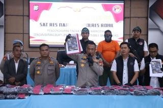 Polres Rohil Bongkar Jaringan Sabu 79,98 Kg, Ringkus Kurir Residivis 