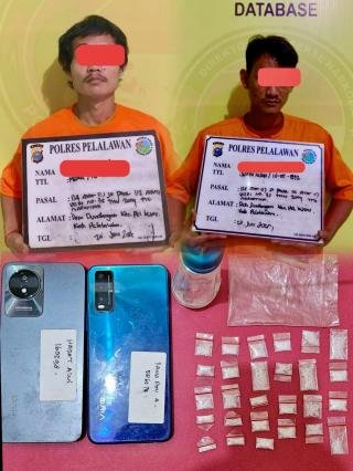 Dua Pengedar Narkoba Disergap di Perkebunan Sawit, Polisi Sita 27 Paket Sabu