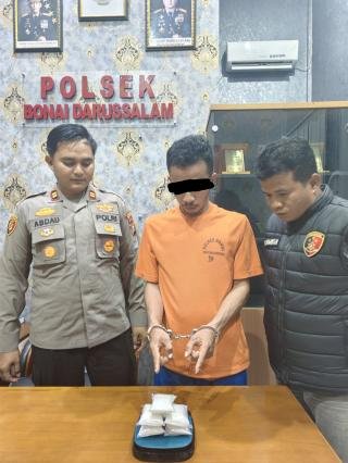 Polsek Bonai Darussalam Tangkap Bandar Sabu: Lima Paket Besar Disita