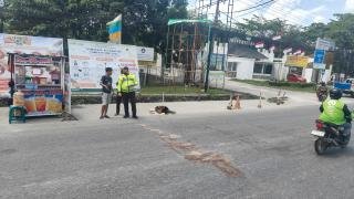 Hantam Ekor Avanza, Pemotor Tewas Depan Gerbang Unri Mobil Kabur 