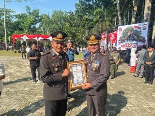 Kapolsek Teluk Meranti dan Masyarakat Raih Penghargaan, Berperan Aktif Sukseskan EMPP