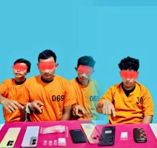 Polres Pelalawan Gulung Empat Jaringan Pengedar Narkoba, Sabu dan Timbangan Digital Disita